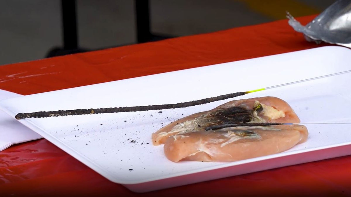 Florida bomb squad demonstrates damage fireworks can inflict using watermelon  at george magazine
