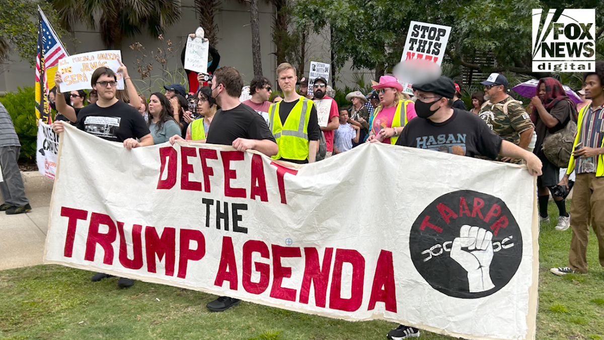 Protesters clash with conservatives at Turning Point's Student Action Summit in Tampa Bay  at george magazine