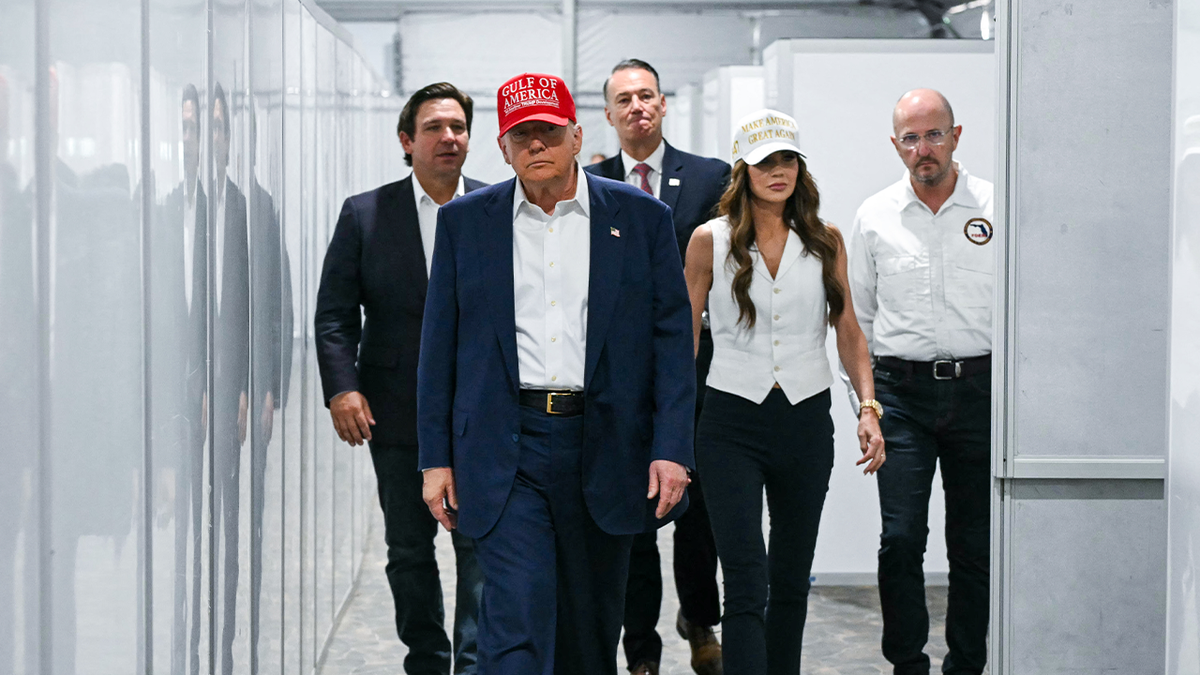 Trump taunts Newsom to visit 'Alligator Alcatraz' and 'learn something' about immigration  at george magazine