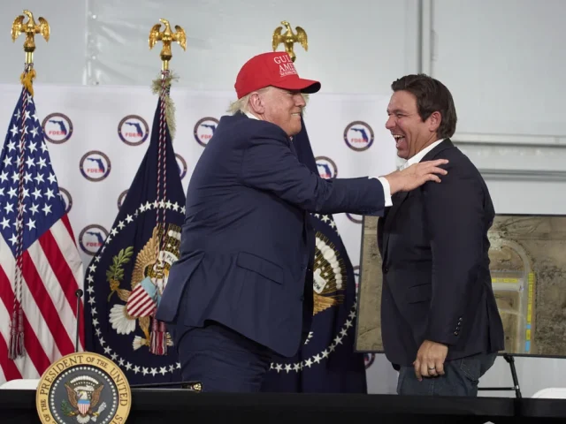 Trump tells ex-rival DeSantis ‘you’ll always be my friend’ during ICE facility visit