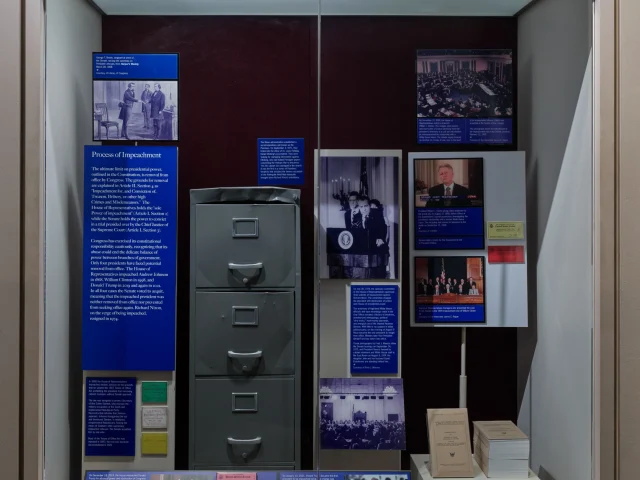 Smithsonian reinstates Trump as part of impeachment display in American history museum