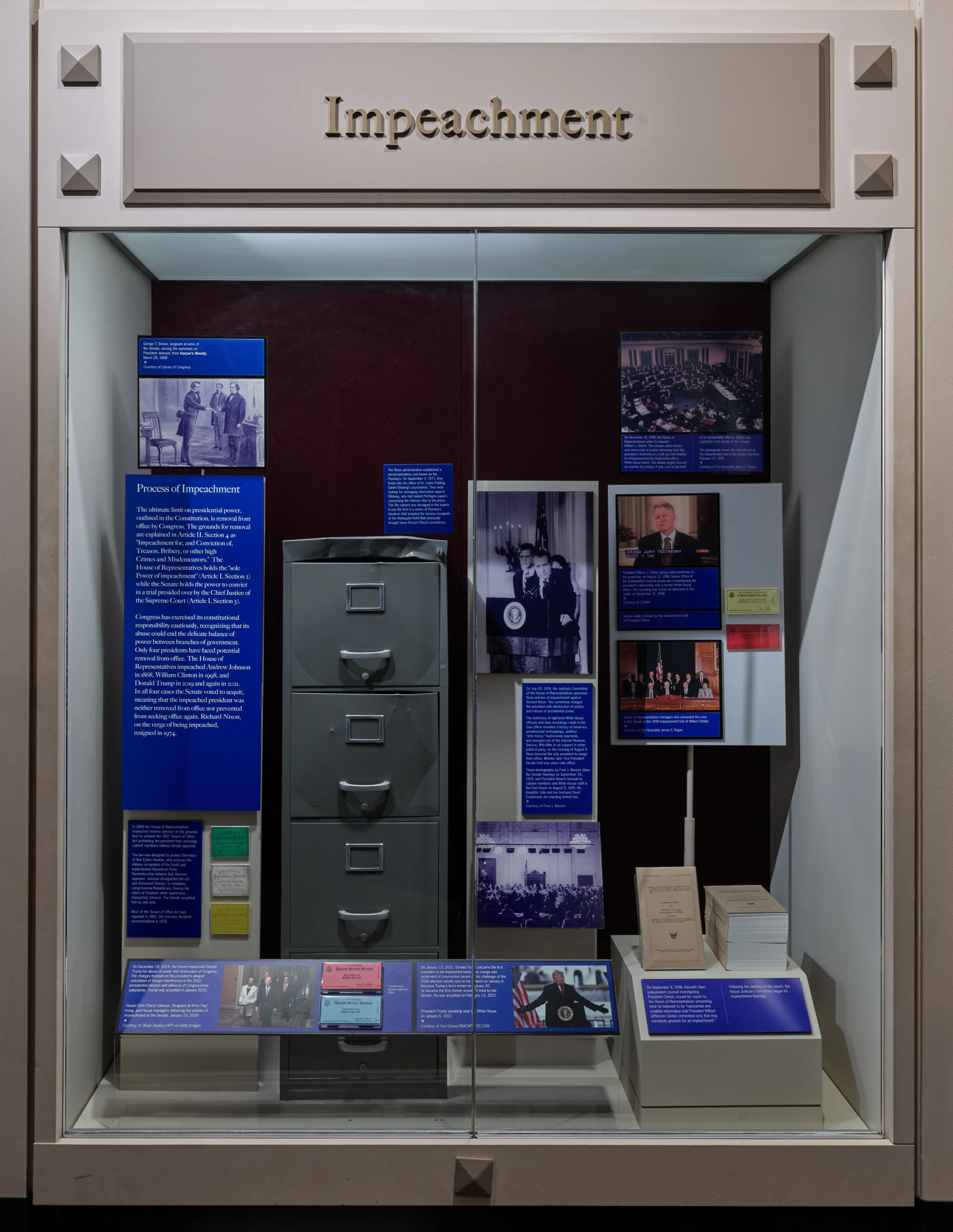 Smithsonian reinstates Trump as part of impeachment display in American history museum  at george magazine