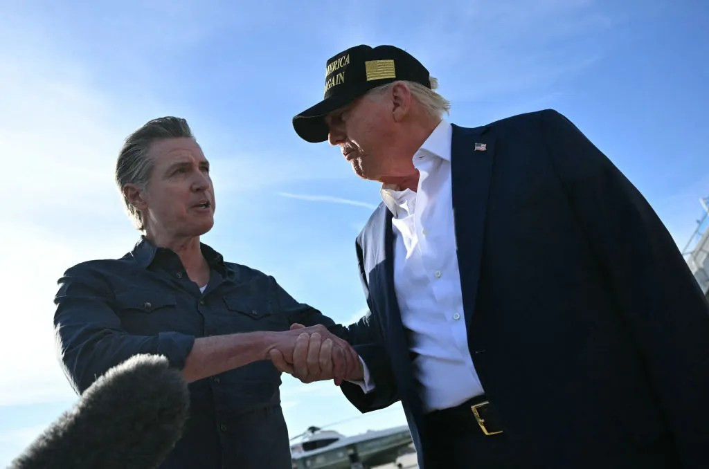 Trump takes a swipe at ‘incompetent’ Newsom: ‘Good line of bulls***’  at george magazine