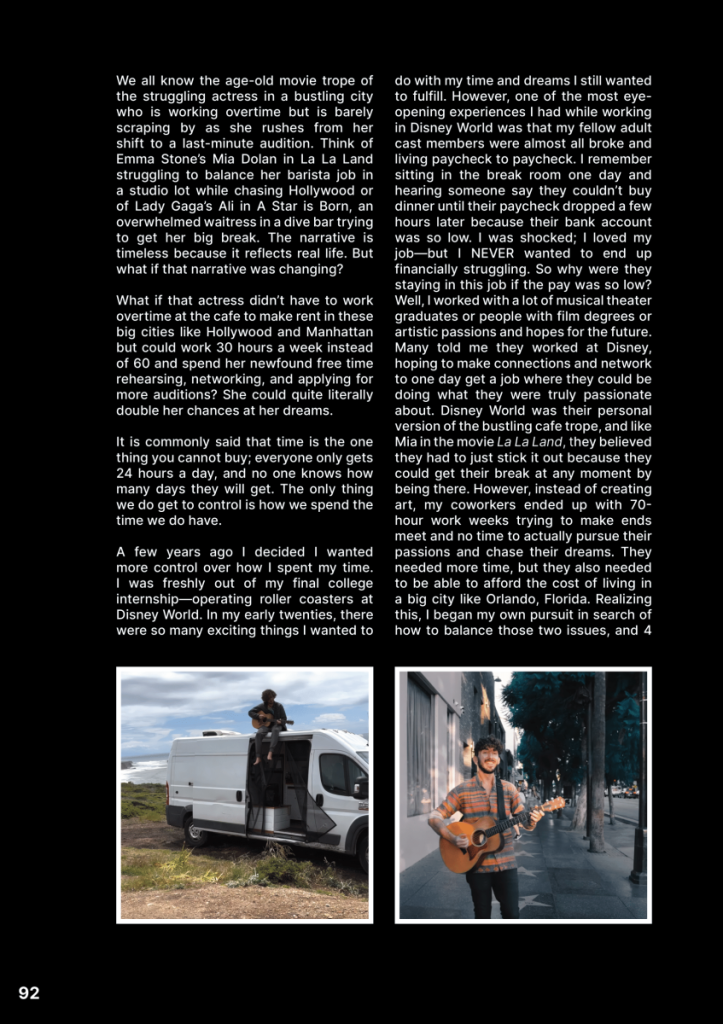 How VanLife Gave Me My Big Break  at george magazine