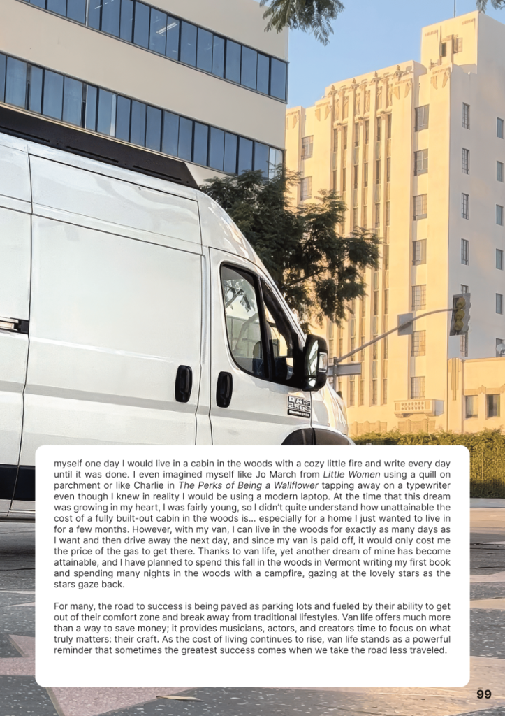 How VanLife Gave Me My Big Break  at george magazine