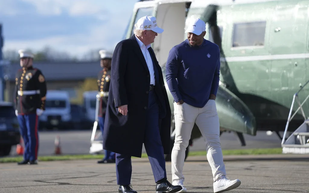 Eagles running back Saquon Barkley backs away from star-studded Trump sports council  at george magazine