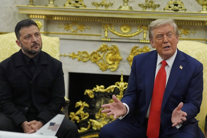 Trump says no US troops in Ukraine: ‘You have my assurance’  at george magazine