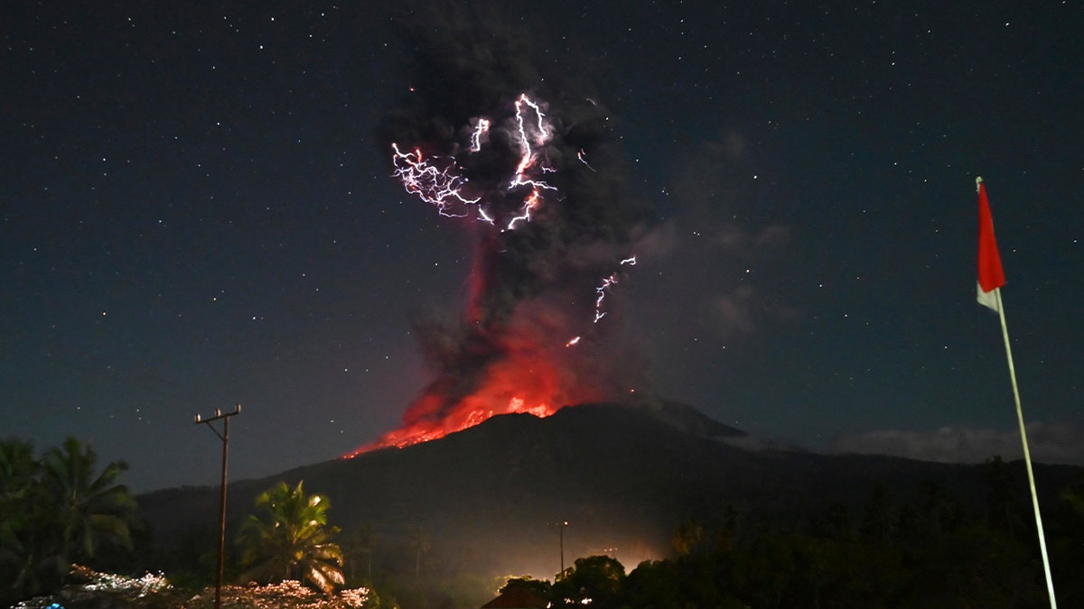 Stunning photos capture moment one of Indonesia's most active volcanoes erupts  at george magazine