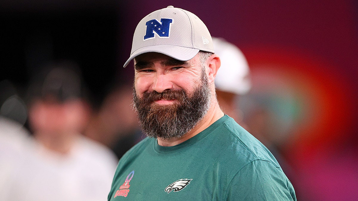 Jason Kelce congratulates Travis and Taylor Swift on engagement: 'F--- yeah'  at george magazine
