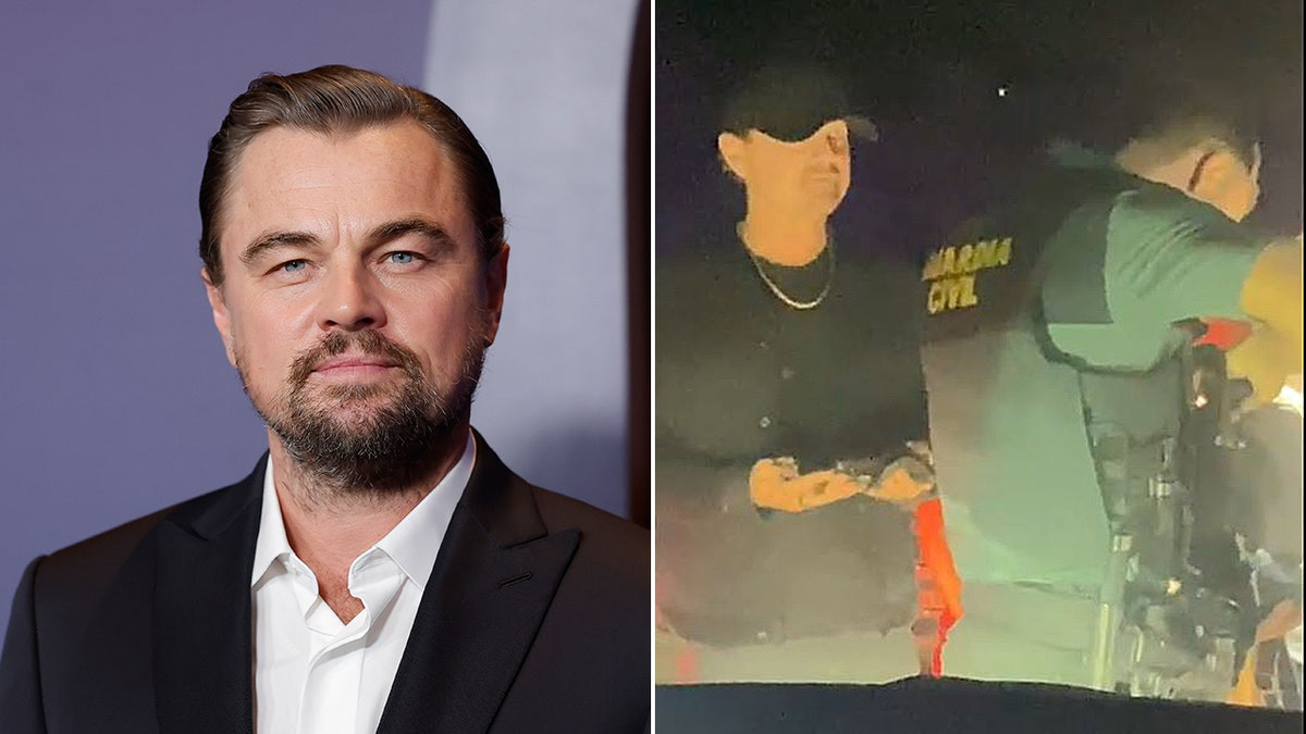 Leonardo DiCaprio’s pre-party security moment goes viral  at george magazine