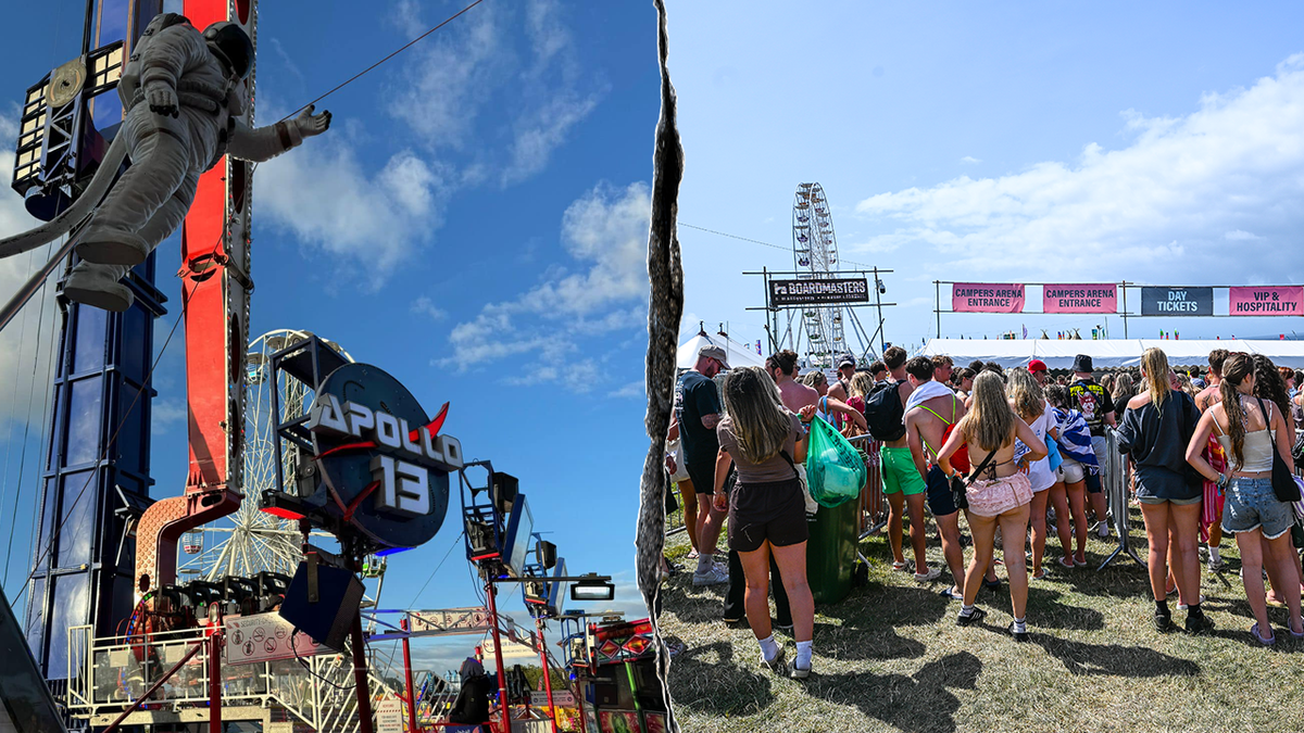 Thrill ride malfunctions at popular music festival, leaving riders stuck upside down  at george magazine