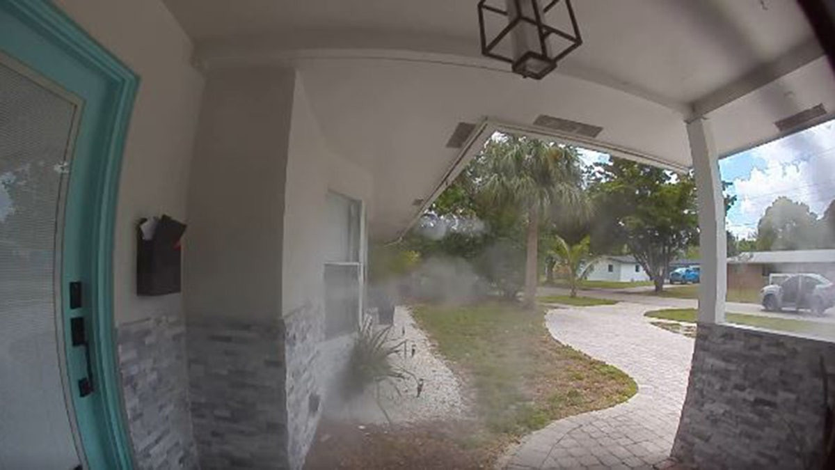 Doorbell camera captures gunmen opening fire on Florida home in broad daylight shooting  at george magazine