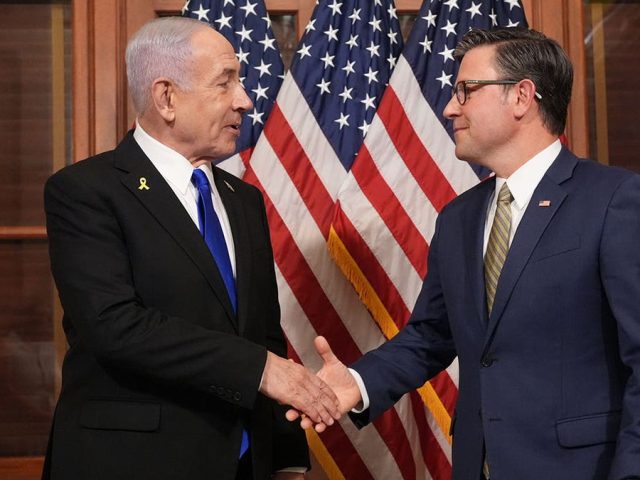 Johnson dines with Netanyahu in landmark visit, highest US official to visit disputed West Bank