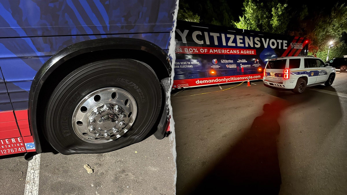 Tea Party bus vandalized in Phoenix during nationwide tour, group says they 'will not be intimidated'  at george magazine