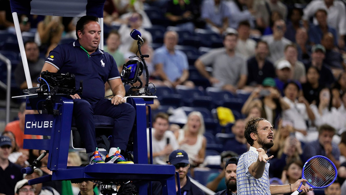 Tennis star Daniil Medvedev melts down at US Open in midst of upset loss  at george magazine