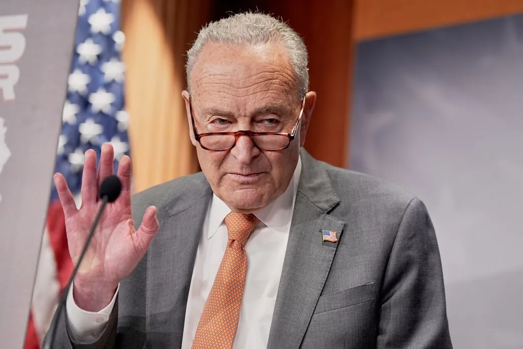 Trump accuses Schumer of ‘political extortion’ amid nominations blockade  at george magazine