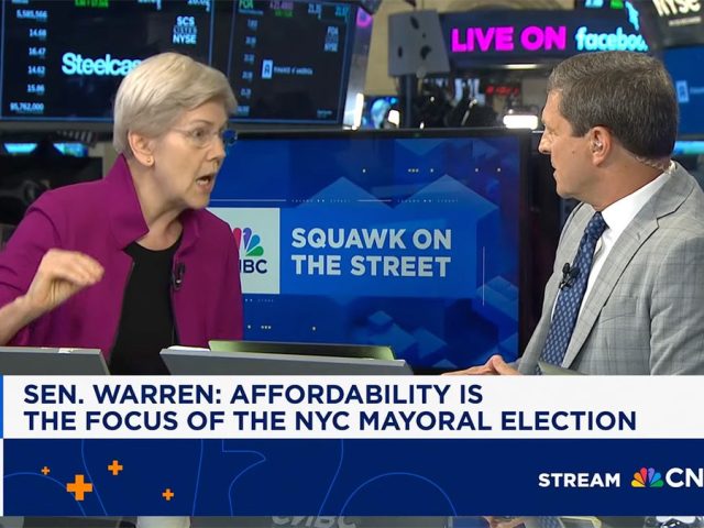 CNBC host battles Elizabeth Warren over raising taxes in New York City as senator defends Mamdani