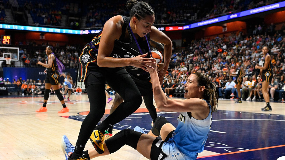 Sky, Sun players get into intense tussle during WNBA game, leads to multiple ejections  at george magazine