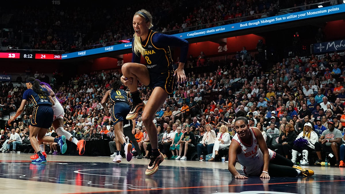 Fever star Sophie Cunningham's sister rips WNBA refs after guard suffers devastating knee injury  at george magazine
