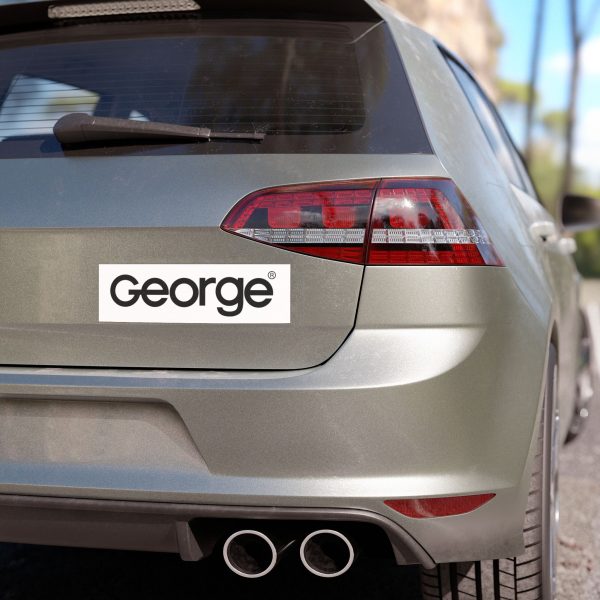 George Car Magnet (10" × 3") - Image 3