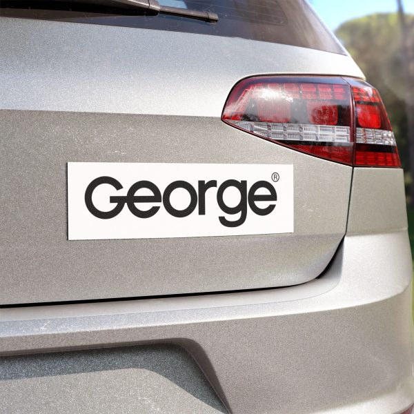 George Car Magnet (10" × 3") - Image 4