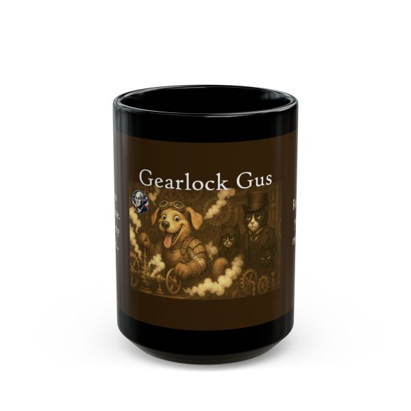 Reboot Your Mood: Gearlock Gus and the Clockwork Cats Coffee Cup - Image 5