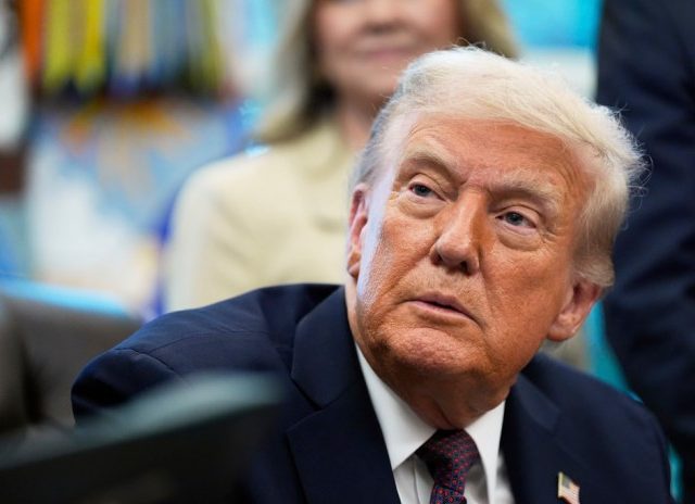 Trump says he’s ‘not familiar’ with assassinated Democrat Hortman when asked about lowering flags