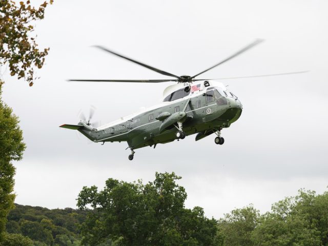 Trump’s helicopter makes emergency landing in England due to ‘hydraulic issue’