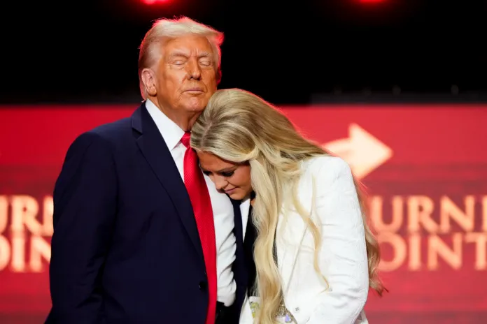 Erika Kirk and Trump offer competing visions at Charlie Kirk’s memorial  at george magazine