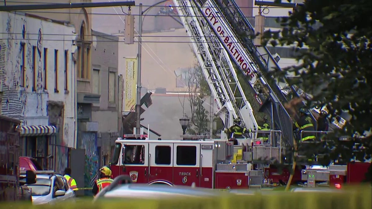 Baltimore fire causes building collapse in massive downtown emergency as arson teams, ATF investigate  at george magazine
