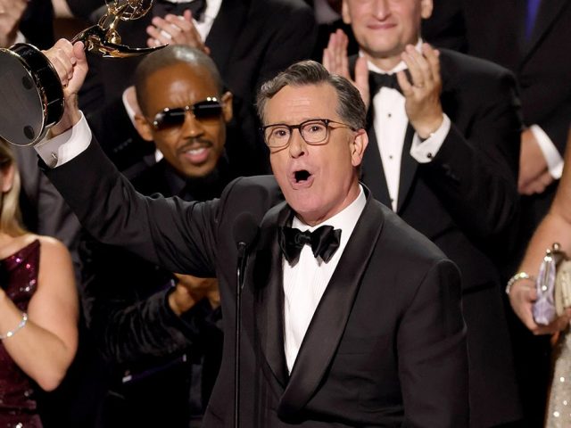 Colbert wins Emmy for ‘Late Show’ after cancellation, says he loves his country more than ever