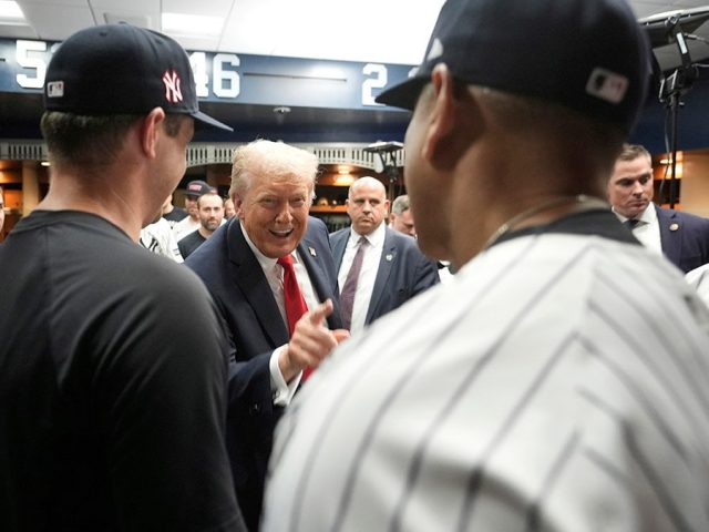 Trump arrives at Yankee Stadium, gives speech to team ahead of 9/11 anniversary game