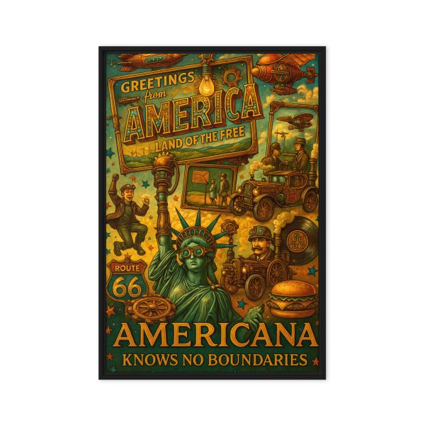 Americana: Beyond the Horizon – Fuzionique Process Art