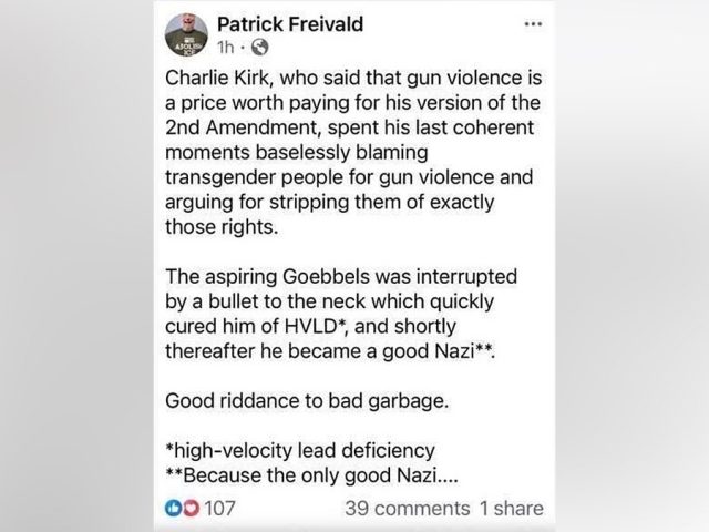 New York teacher suspended after celebrating Charlie Kirk’s assassination: ‘Good riddance to bad garbage’