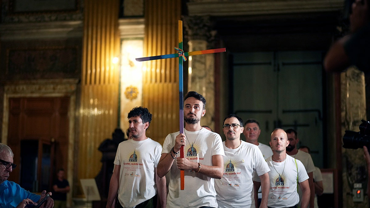 LGBTQ Catholics march through St. Peter’s Basilica in Jubilee rite as Vatican calendar entry stirs controversy  at george magazine