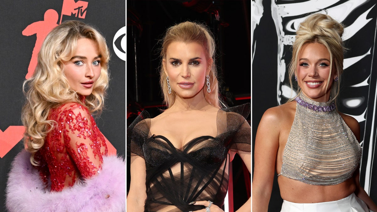 Sabrina Carpenter, Jessica Simpson, Megan Moroney heat up VMAs red carpet in sheer gowns  at george magazine