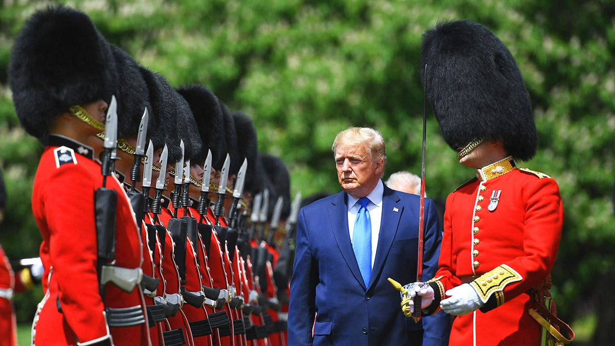 President Trump’s lavish Windsor Castle visit features grand suite, ‘Royal Blend’ tea and military honors  at george magazine