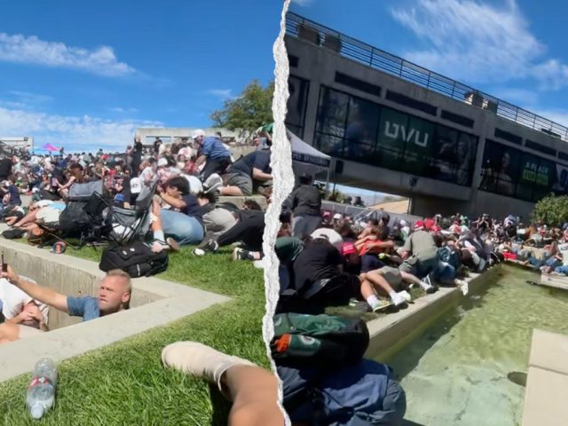 Video shows witnesses to Charlie Kirk assassination dropping to ground in campus attack