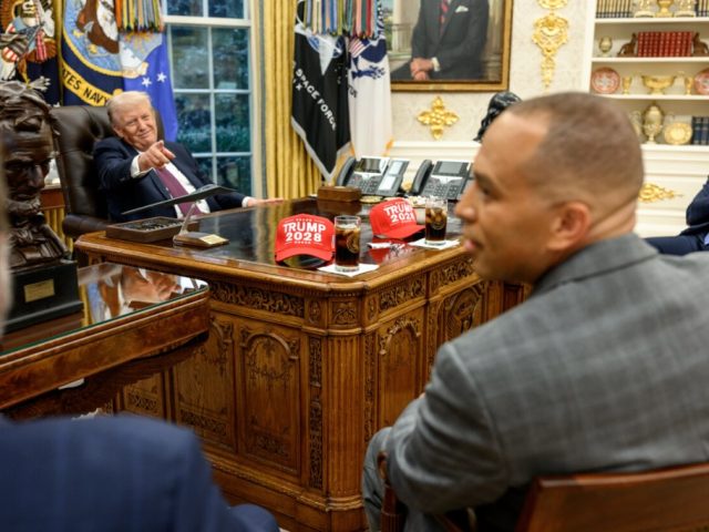 Trump, trolling Democrats, projects confidence as shutdown enters second day