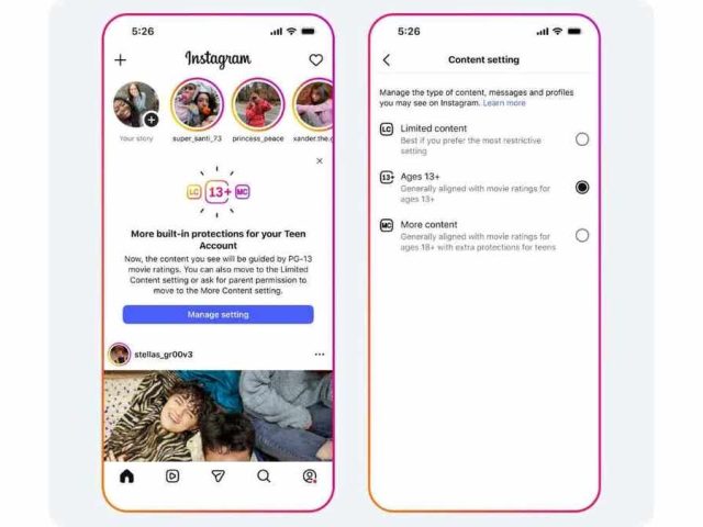 Teens face new PG-13 limits on Instagram