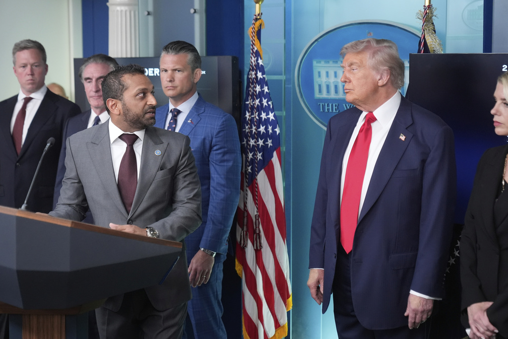 WATCH LIVE: Trump and Patel hold press conference on crime crackdown  at george magazine