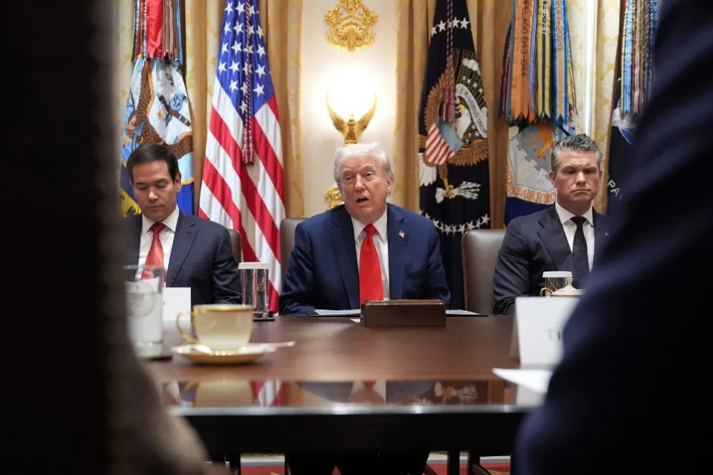 Trump takes Gaza victory lap during Cabinet meeting  at george magazine