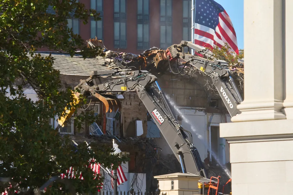 East Wing demolition continues long line of White House renovations  at george magazine