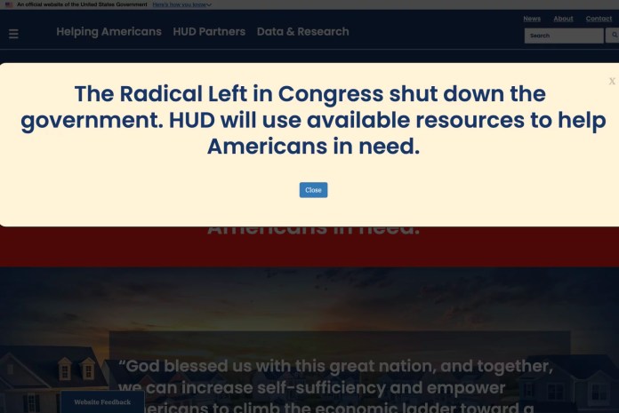 Federal agency directs furloughed workers to blame Democrats for shutdown in out-of-office reply   at george magazine