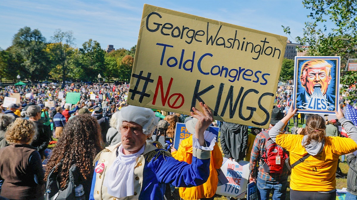 New Jersey Democratic governor hopeful attends 'No Kings' protest, vows to fight Trump 'tooth and nail'  at george magazine