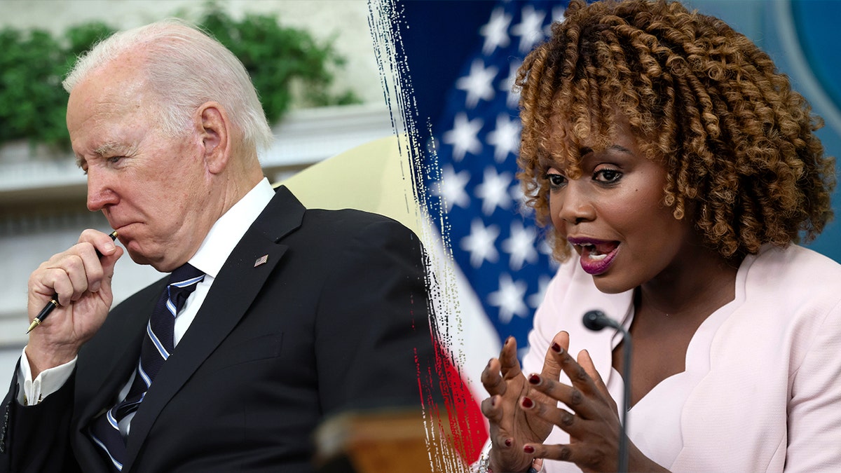 Karine Jean-Pierre insists it's 'not true' Biden spoke 'way less' to the press than Trump  at george magazine