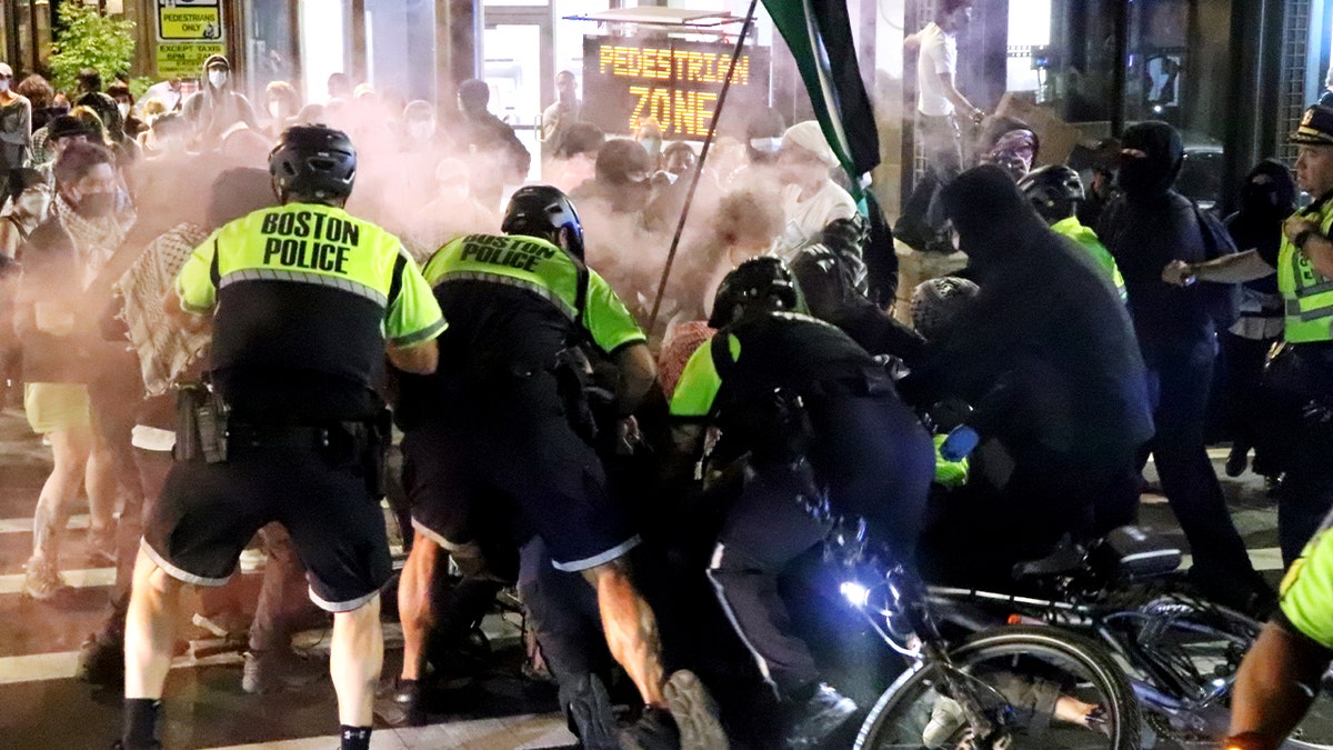Pro-Palestinian agitators hit with felony 'promotion of anarchy' charges after riot in Dem-run city: officials  at george magazine