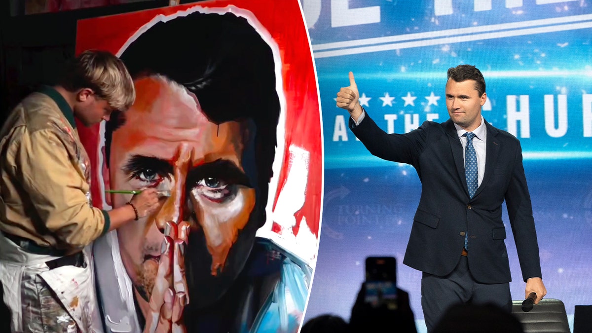Faith-driven Mississippi artist honors Charlie Kirk with powerful portrait despite death threats  at george magazine