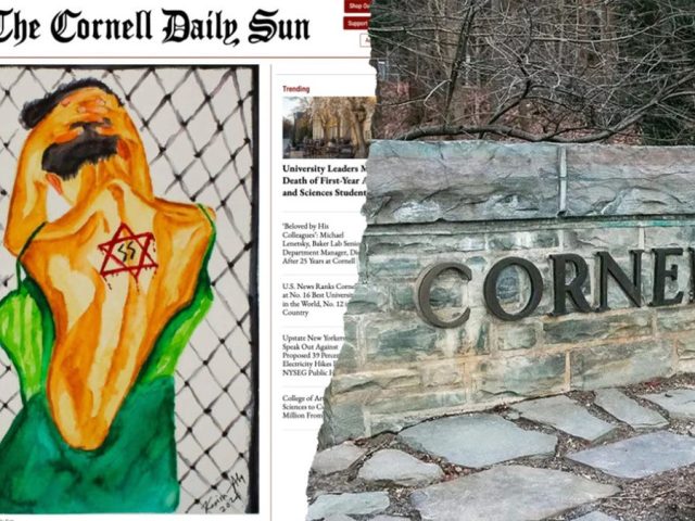 Cornell student newspaper retracts artwork featuring Nazi symbols and bloodied Star of David