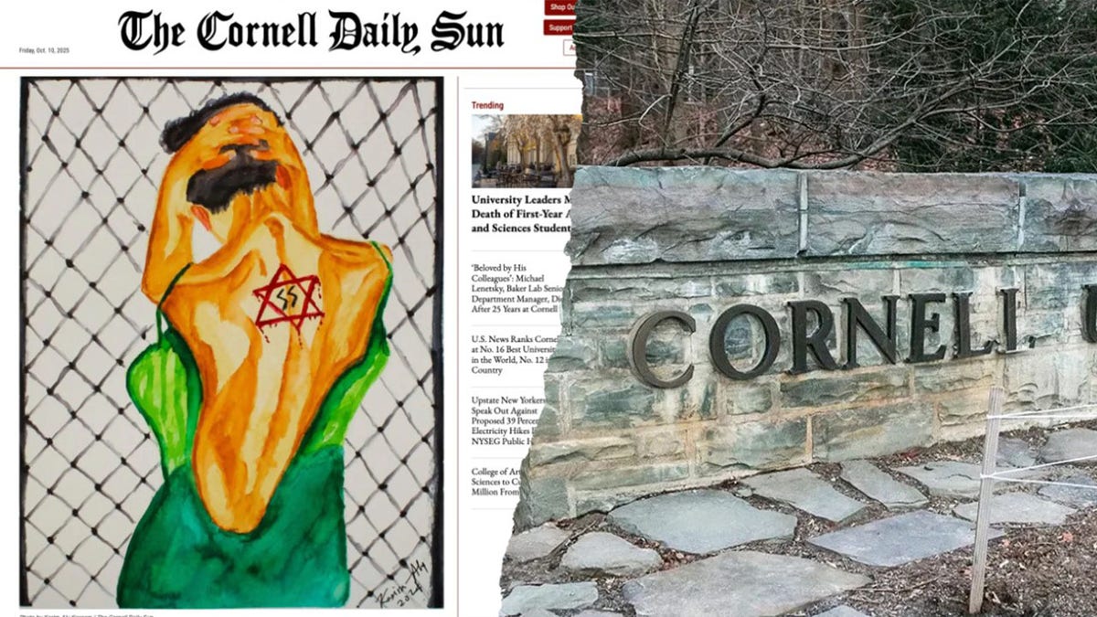 Cornell student newspaper retracts artwork featuring Nazi symbols and bloodied Star of David  at george magazine